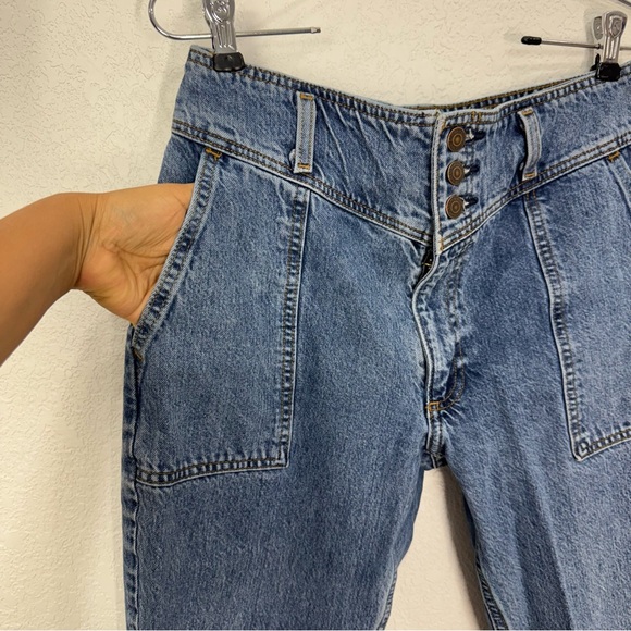 Abercrombie & fitch vintage High-Waisted mom Blue Denim Jeans womens 6 ,28 - Picture 6 of 16